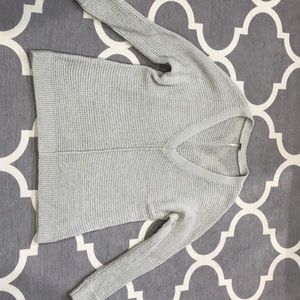 Free People gray wool sweater xs